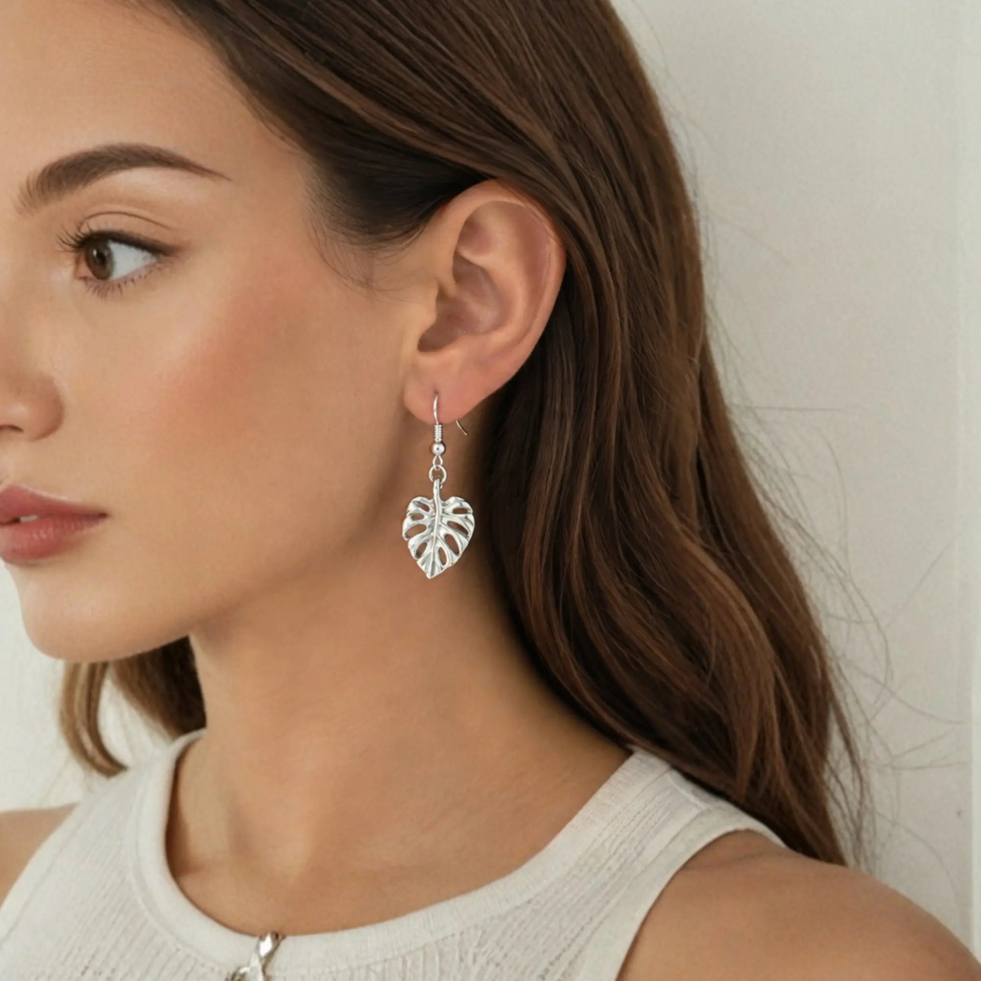 Monstera Earrings